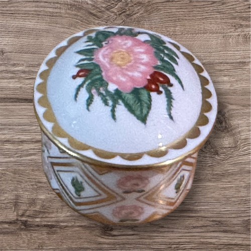 Wild Rose Trinket Box by Royal Crown Derby Pill Box - Picture 3 of 5
