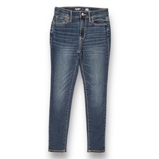 Girls Old Navy Jeans Size 12 Youth High Rise Dark Wash Denim Straight Leg