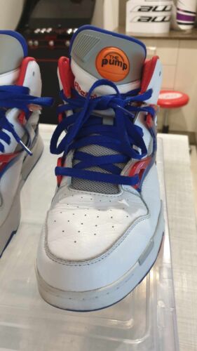 Reebok Pump Omni Zone 2 red white blue - Size 10 with BOX - Picture 2 of 8