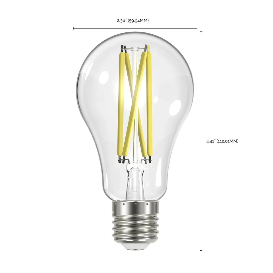Satco S12431 - 12.5 Watt LED A19 Dimmable Light Bulbs - 4000K - 120 V (6 pack) - Image 3 of 4
