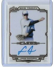 2019 Leaf Trinity LOGAN DAVIDSON Clear Acetate Bronze Foil Auto RC Athletics