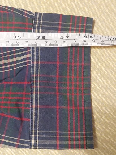 ABERCROMBIE BLUE PLAID MEN XL MUSCLE COTTON OXFORD BUTTON COLLAR SHIRT CHEST 52 - Picture 19 of 19