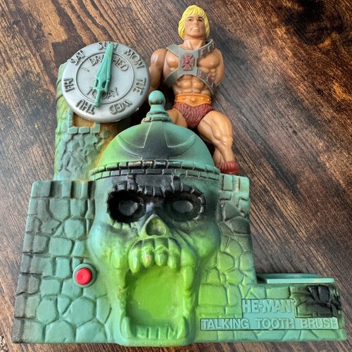 He-Man Talking Toothbrush Masters Of The Universe 1984 Mattel for Parts Only