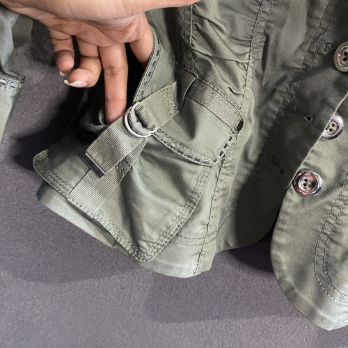 Chaqueta Militar White House Black Market Xs Verde Pequeña Mangas 3/4 Sólida Tn - Imagen 3 de 12
