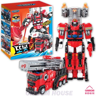 New Rescue Tobot BOOM Fire Engine Truck Mode Transforming
