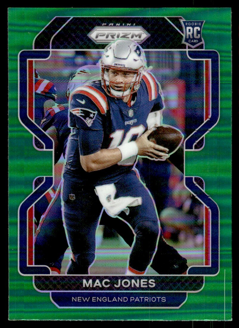 2021 Panini Prizm Green Mac Jones New England Patriots #336