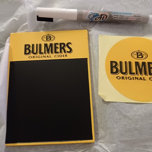 Bulmers Beer Tap Badge Kit Chalkboard Rare - 第 9/10 張圖片