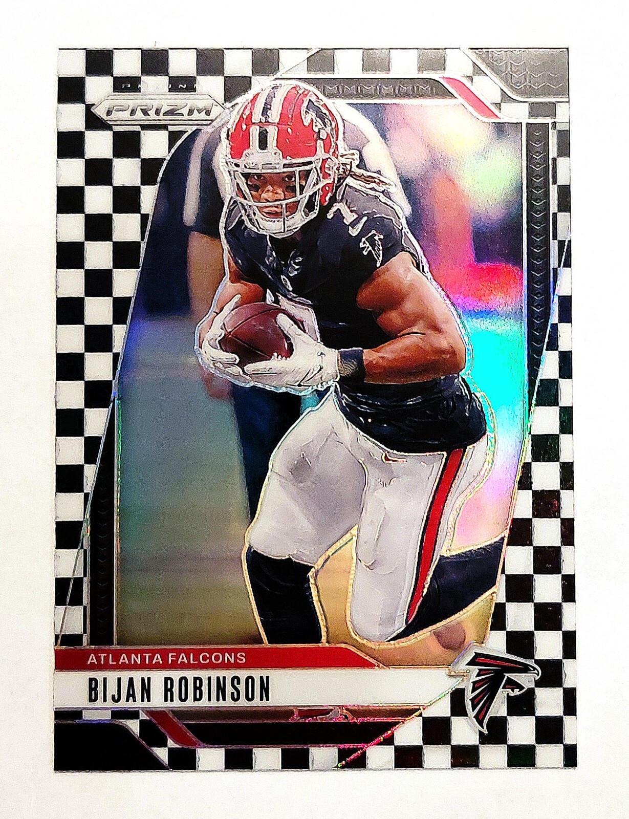 2024 Panini Prizm Football Bijan Robinson Black & White Checkerboard #11 SSP