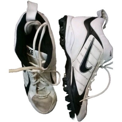 Nike Land Shark Mid Mens Size 10 EU 44 White Running Football Cleats ...