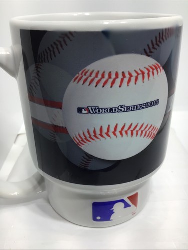 BOSTON RED SOX BASEBALL COFFEE MUG. EMBOSSED BOSTON MLB BASEBALL MUG. B231 - Picture 7 of 16