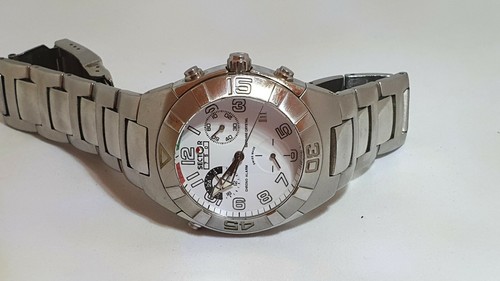 Sector 750 Chronograph Sec Alarm weißes Zifferblatt Saphirkristall 100m - Bild 7 von 11