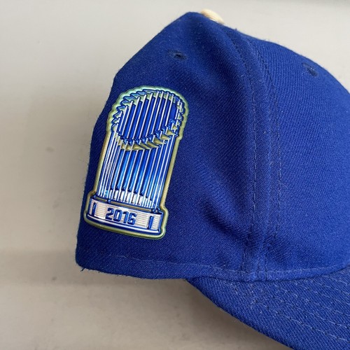 2016 Chicago Cubs Ring Ceremony Champions Gold Fitted Hat 59FIFTY 7 1/2 - Picture 4 of 6