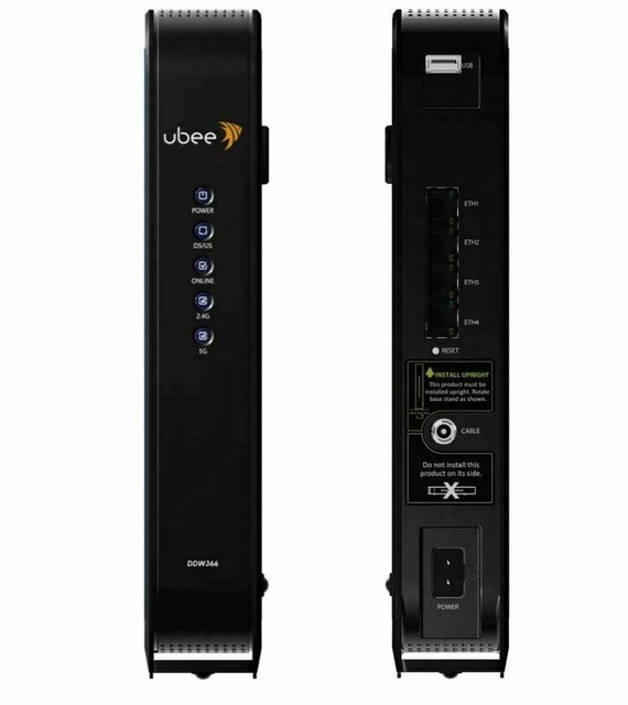 lof of 10 Ubee DVW32CB Advanced Wireless Voice Gateway Modem and Router