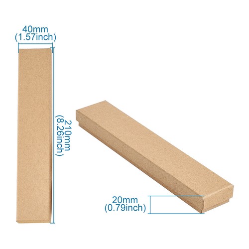 12pcs Rectangle Cardboard Jewelry Necklace Pendants Boxes Present Case 21x4X2cm - Picture 37 of 53