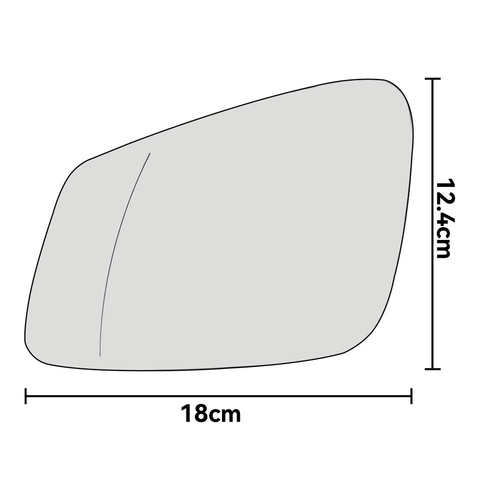 Driver Left Side Heated Rear View Mirror Glass For BMW F20 F30 F32 F34 F80 2009. Foto 2 de 4