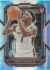 2023-24 Panini Prizm Ricky Council IV Silver Prizm SP RC Philadelphia 76ers