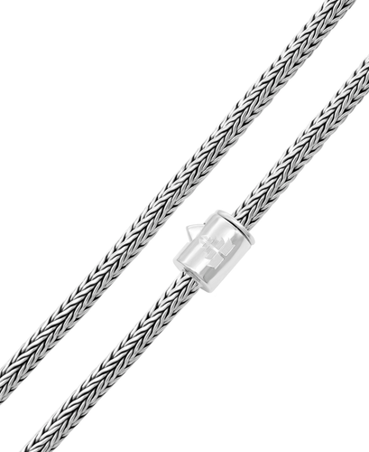 DEVATA Bali Sterling Silver Foxtail 4mm Round Chain Necklace FTT5240 Sz 18" - Picture 6 of 9