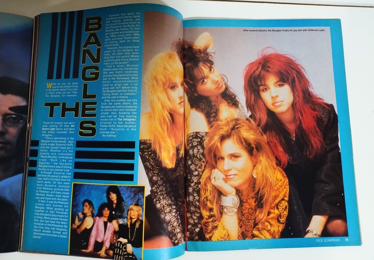 Vintage 80s Rock Stars Scrapbook Rock Poster Magazine No 3