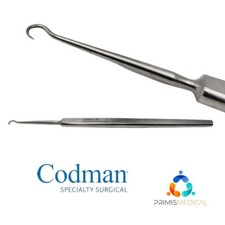 Codman 38-1040 Hook Frazier Dural 0.5mm Tip 4-7/8"0