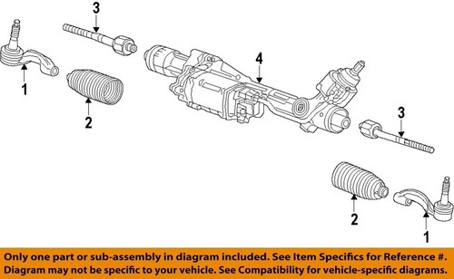 NEW OEM 2016-2020 GM CADILLAC T6 Steering Gear Linkage-Outer Tie Rod 23183693 - Picture 2 of 5