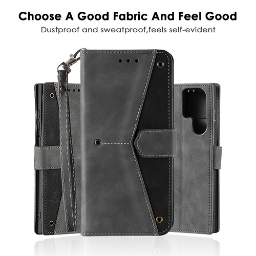 For Samsung S24 S23 S22 S21 S20 FE Note 20 Ultra Leather Wallet Case Flip Cover - Picture 2 of 77