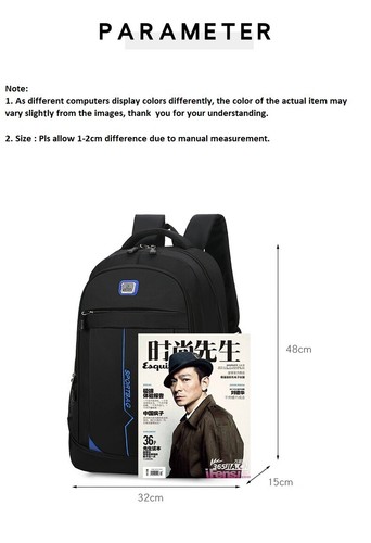 Rucksack Damen Herren Sport Schulrucksack Freizeit Reise Wandern Arbeit Backpack - Bild 21 von 37