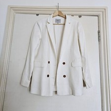 Rails Stanton Blazer In Cream Linen Blend Size Small