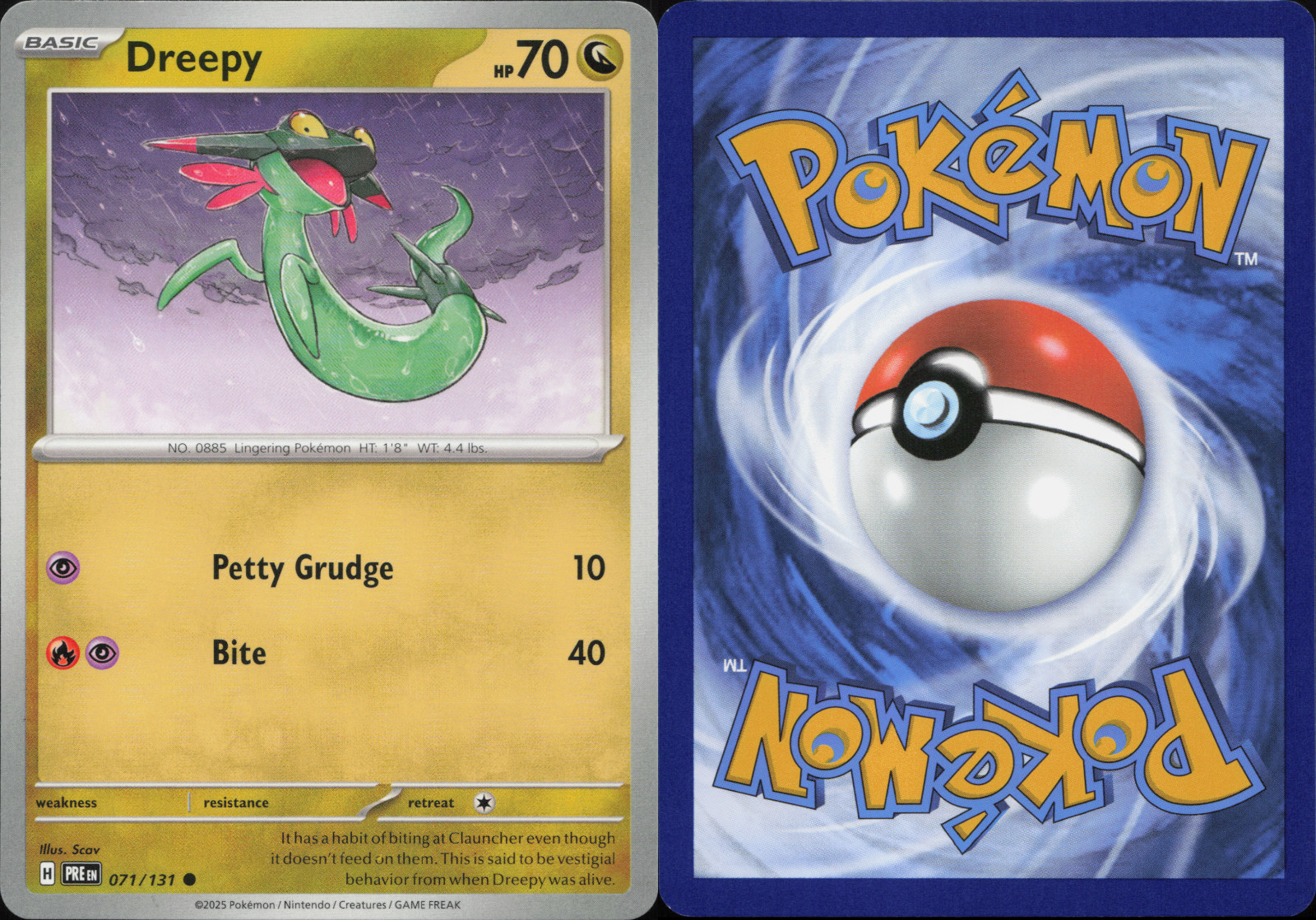 Dreepy 071/131 Prismatic Evolutions Near Mint Pokemon Card