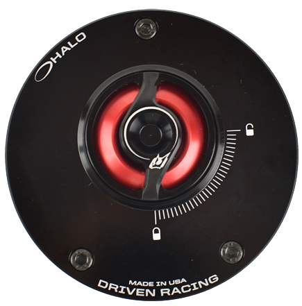 DRIVEN RACING HALO GAS CAP & BASE RED KAWASAKI ZX10R/RR 2021