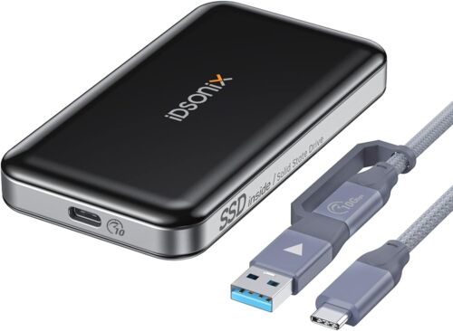 Unidad de estado sólido externa USB C SSD portátil extrema IDsonix 256/500/512 GB/1 TB - Imagen 2 de 14