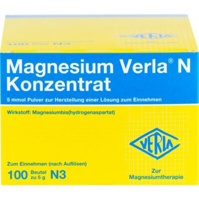 MAGNESIUM VERLA N Konzentrat Plv.z.H.e.L.z.Einn. 100 St PZN03395424