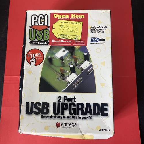 Entrega PCI USB To PC 2 Port Upgrade UPG-PCI-2U Card Microsoft Windows 98 - Picture 5 of 7