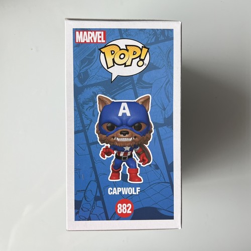 Funko Pop Capwolf 882 - 2021 Funko FunKon Convención Virtual Pegatina Exclusiva - Imagen 2 de 5