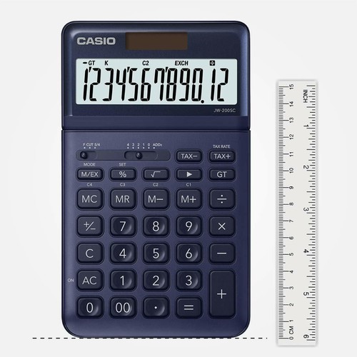 Casio JW-200SC-GY Premium & Stylish Calculator (Grey) - Picture 8 of 74
