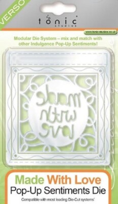 Tonic Studios Die Set - Made With Love - Pop-Up Sentiments - 500E - **SALE**