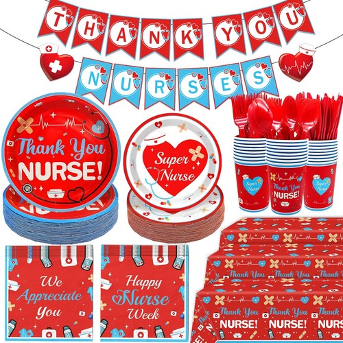 Yavxzvbw 185Pcs We Appreciate You Decorations Nurse Week Decorations Nurses W...