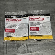 2x Packages Presto Genuine Power Cup Microwave Concentrators 8 Each New #09964