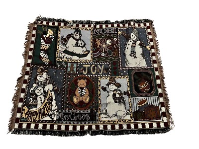 Goodwin Weavers The Edith Collection Christmas Blanket Holiday Tapestry/Throw