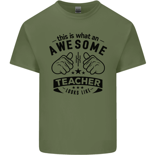 Awesome Teacher Looks Like Teaching Funny Mens Cotton T-Shirt Tee Top - Picture 55 of 101