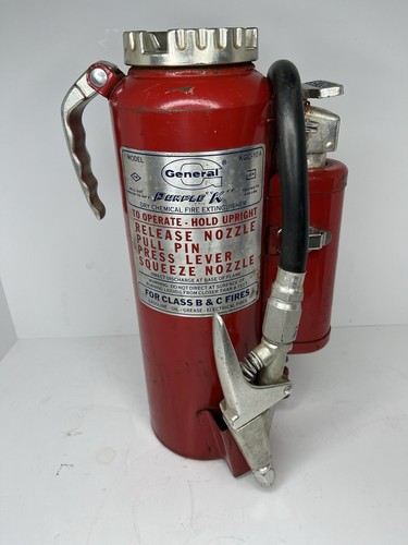 Vintage General Military Purple K 10lb Dry Chemical Fire Extinguisher #KGC-10A - Picture 5 of 24