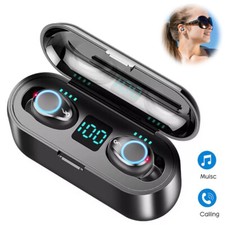 Wireless Bluetooth Earphones Stereo Double Mini Headphones with Charging Box