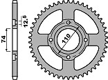 Pignon arrière robuste C45 chaîne 530 pour Yamaha XS 400 SE
