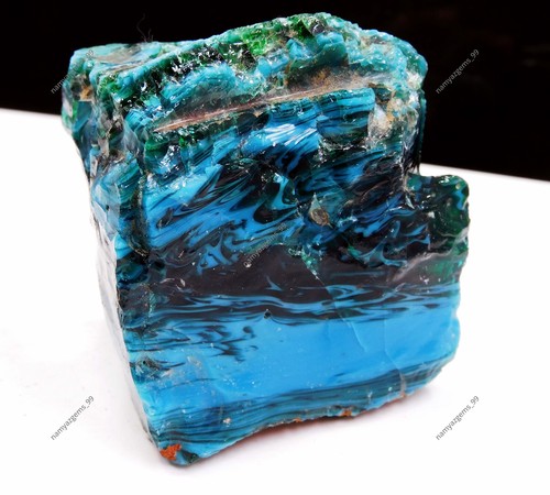 Piedra preciosa suelta áspera azul crudo turquesa natural certificada 1742,85 quilates sin cortar - Imagen 3 de 6