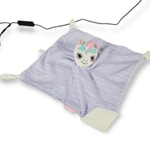 BooginHead Pacipal Teether Security Blanket Lovey Pacifier Holder Purple Unicorn