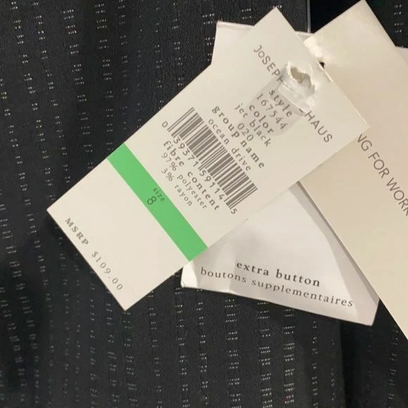 Josephine Chaus black blazer. NWT. Size 8 - Image 4 of 4