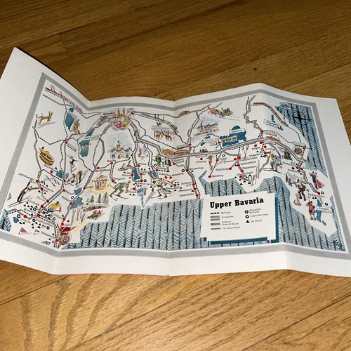1956 UPPER BAVARIA Germany Brochure / Map plus Hotel & Resort Price List - Picture 3 of 12