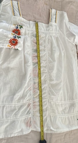 Varenya handbestickte mexikanische Volkskunst Bluse Boho Bauern Top L Oversized - Bild 14 von 22