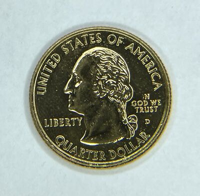 1999 D Delaware State Quarter Gold Platted | eBay