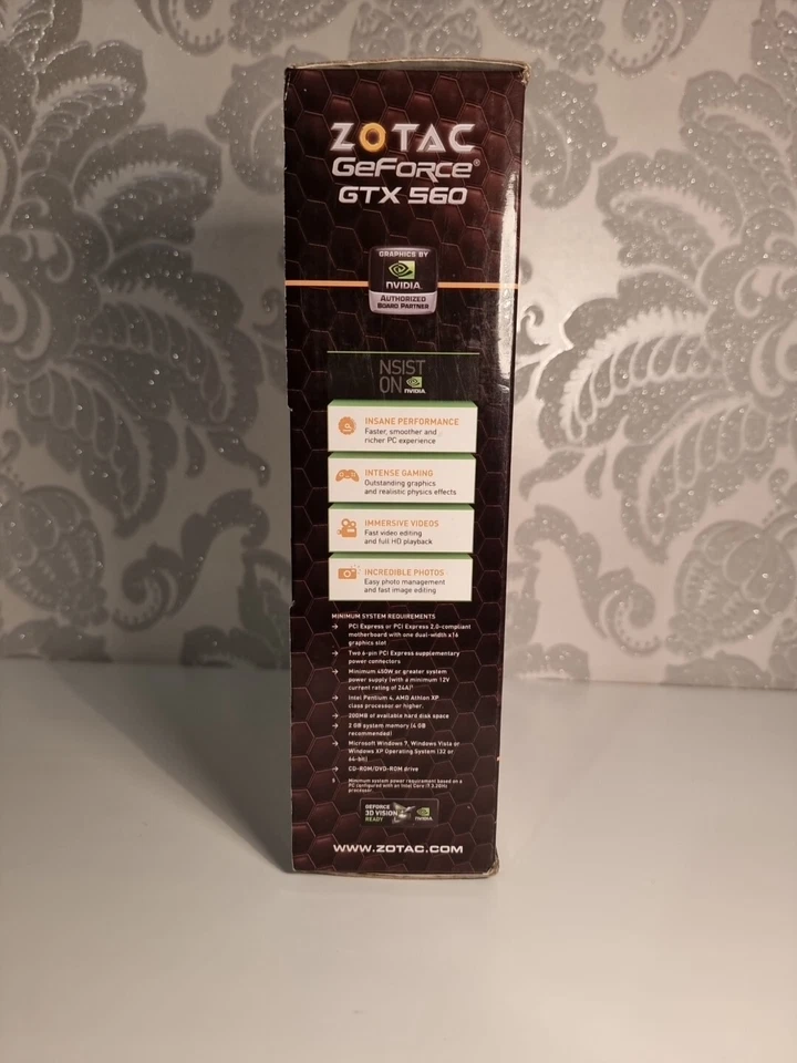 Zotac Nvidia GeForce GTX 560 1GB GDDR5 256 Bit Graphics Card Phys X - Image 3 of 4