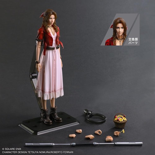 Figura de acción Play Arts Kai Aerith Gainsborough Final Fantasy VII Rebirth 10 pulgadas - Imagen 10 de 10